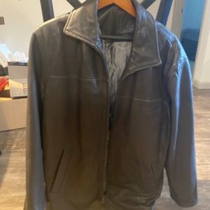 Men’s leather jacket.